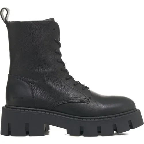 Leder Combat Boots mit Reißverschluss , Damen, Größe: 39 EU - Copenhagen Shoes - Modalova