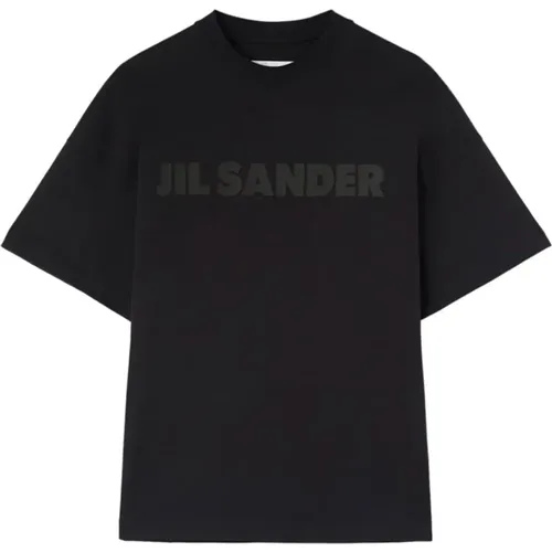 Schwarzes Logo T-Shirt , Herren, Größe: XL - Jil Sander - Modalova