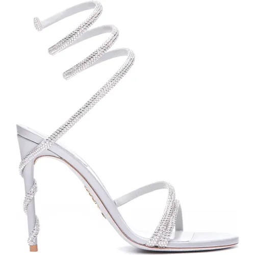 Sandals Silver , female, Sizes: 3 UK - René Caovilla - Modalova