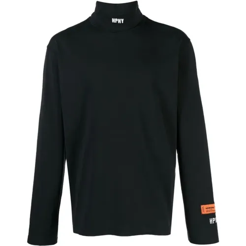 Hpny Logo Turtleneck T-Shirt , Herren, Größe: M - Heron Preston - Modalova