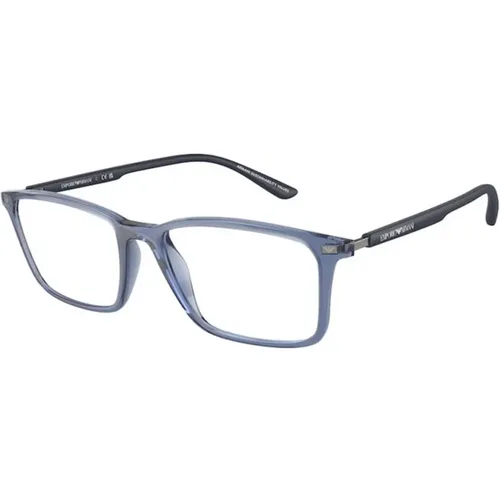 Herrenbrille Blauer Rahmen - Emporio Armani - Modalova