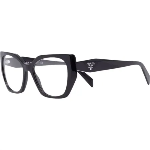 Klassische Schwarze Optische Brille , Damen, Größe: 52 MM - Prada - Modalova