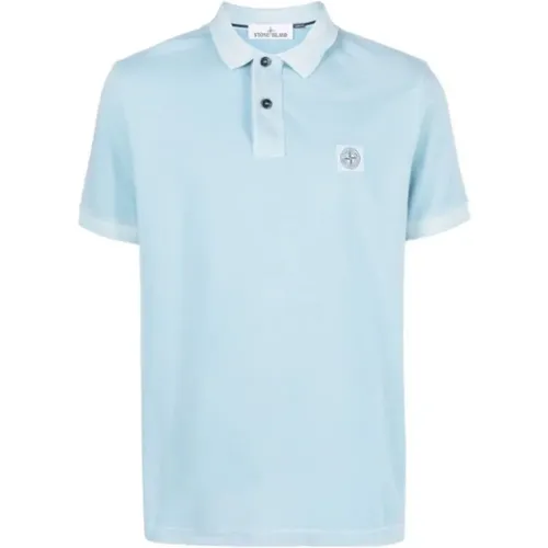 Sky Cotton Polo Shirt , male, Sizes: XL - Stone Island - Modalova