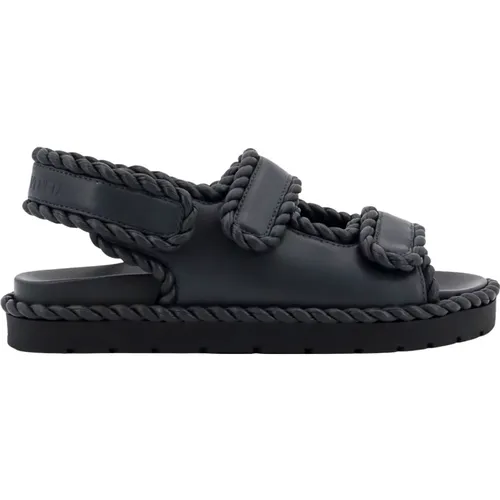 Leather Sandals with Adjustable Straps , female, Sizes: 6 UK, 2 UK, 3 UK - Bottega Veneta - Modalova