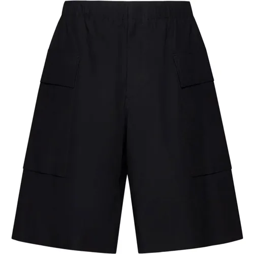 Poplin Ruched Detailing Shorts , male, Sizes: M, XS - Jil Sander - Modalova