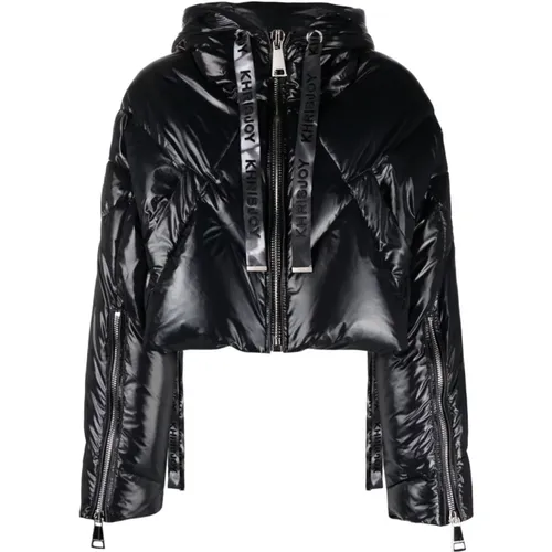 Puff Quilted Hooded Jacket , female, Sizes: XS, S - Khrisjoy - Modalova