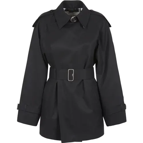 Schwarzer Baumwolltrenchcoat - Burberry - Modalova