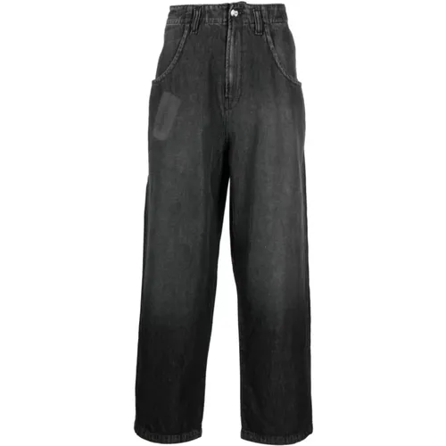 Smoky Wide-Leg Jeans , male, Sizes: W31, W32 - Bluemarble - Modalova