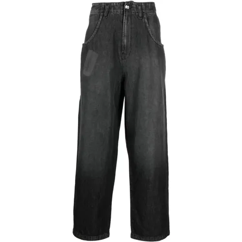 Smoky Wide-Leg Jeans , male, Sizes: W33, W32 - Bluemarble - Modalova