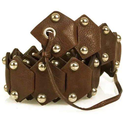 Pre-owned Leather belts , female, Sizes: ONE SIZE - Miu Miu Pre-owned - Modalova