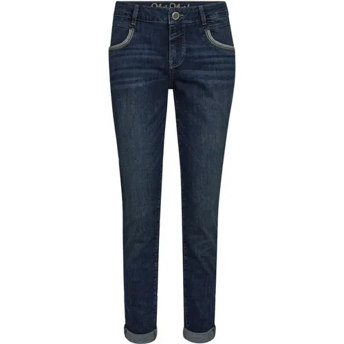 Blaue Bestickte Marla Jeans - MOS MOSH - Modalova