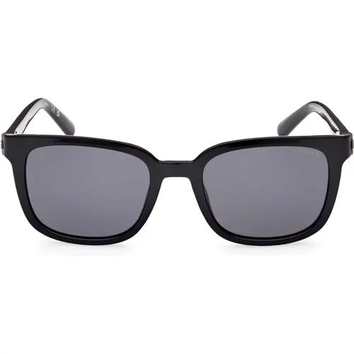 Men's Narrow Rectangular Sunglasses in , unisex, Sizes: 53 MM - Guess - Modalova