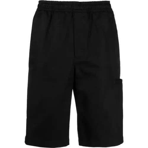 Schwarze Baumwollshorts mit Logo-Tape , Herren, Größe: M - Givenchy - Modalova