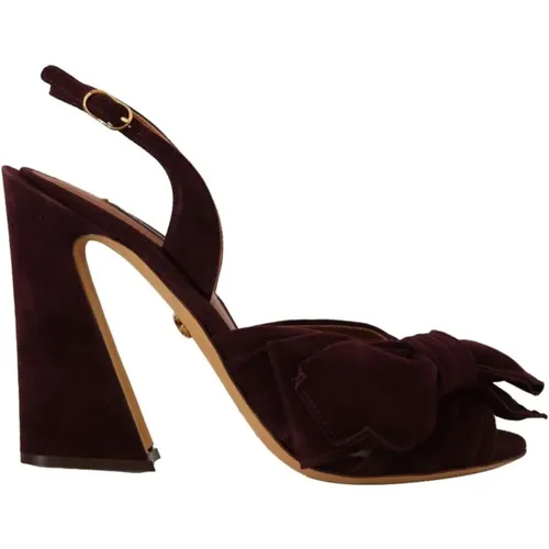 Flat Sandalen , Damen, Größe: 39 EU - Dolce & Gabbana - Modalova