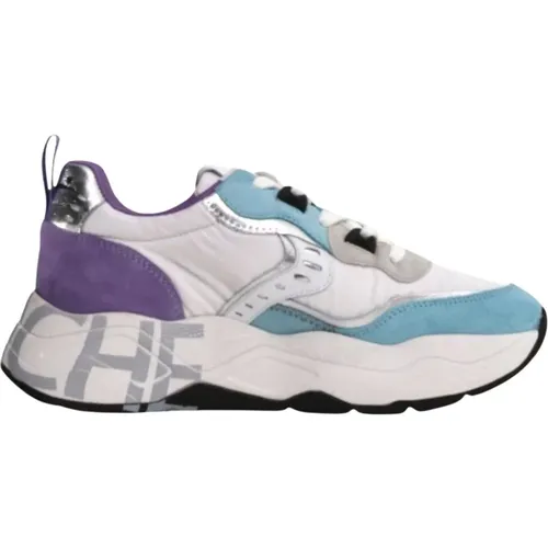 Club 105 Sneakers with Large Logo , female, Sizes: 4 UK, 3 UK - Voile blanche - Modalova