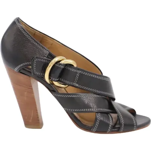 Pre-owned Leather heels , female, Sizes: 2 1/2 UK - Chloé Pre-owned - Modalova