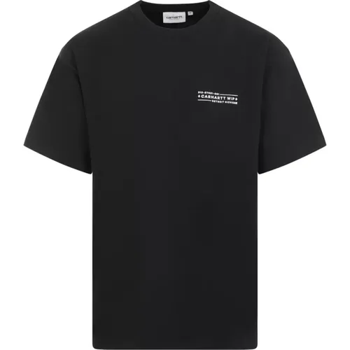 Stamp T-Shirt Schwarz Weiß , Herren, Größe: M - Carhartt WIP - Modalova