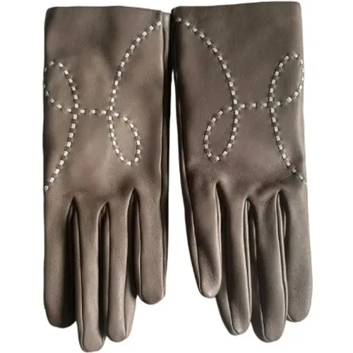 Pre-owned Leder gloves - Hermès Vintage - Modalova