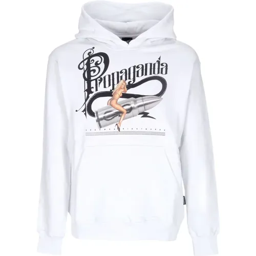 Weiße Dreams Hoodie mit Kängurutasche , Herren, Größe: L - Propaganda - Modalova