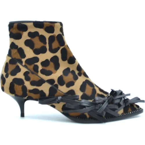 Multicolor Chamois Ankle Boots Aw18 , female, Sizes: 6 UK, 4 UK - N21 - Modalova