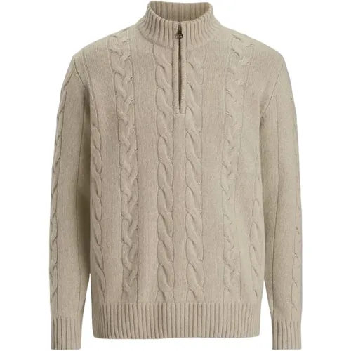 Half Zip Sweater Reine , male, Sizes: XL, M, L, 2XL - Oscar Jacobson - Modalova