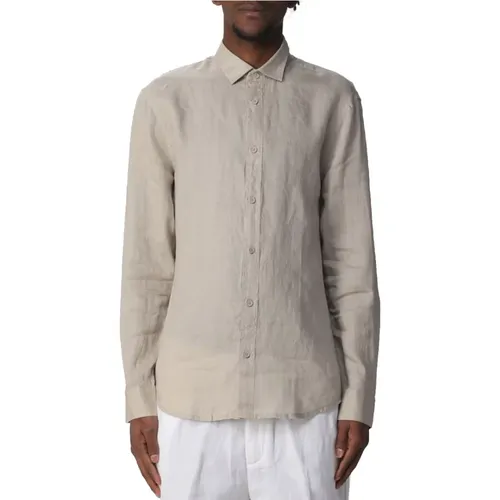 Linen Shirt , male, Sizes: 2XL, XS, XL - Armani Exchange - Modalova