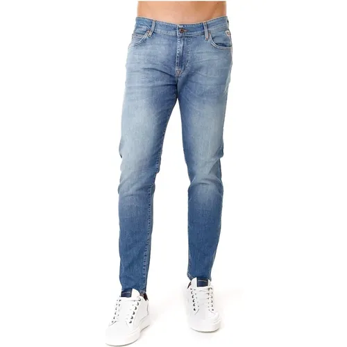 April Denim Jeans Slim Fit , Herren, Größe: W38 - Roy Roger's - Modalova