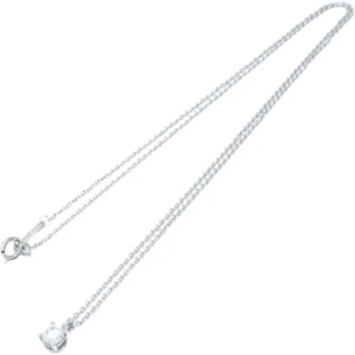 Pre-owned Platinum necklaces , female, Sizes: ONE SIZE - Tiffany & Co. Pre-owned - Modalova