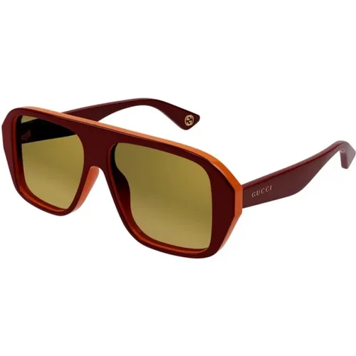 Gold Sunglasses Gg1615S 003 , male, Sizes: 57 MM - Gucci - Modalova