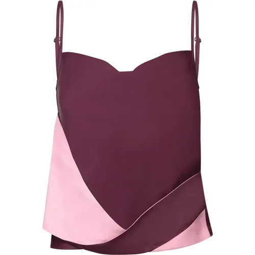 Lila Twisted Ärmelloses Top , Damen, Größe: S - JW Anderson - Modalova