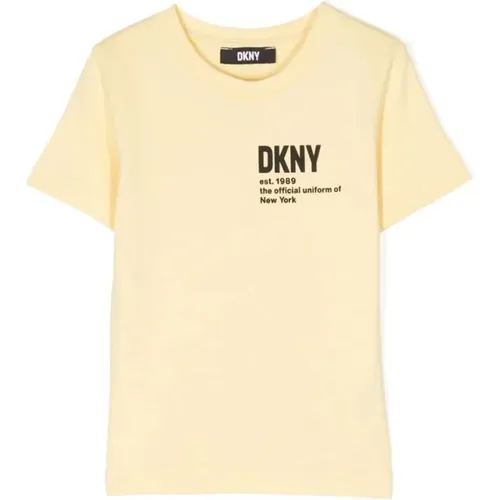 Paglia Tee,Himmelblaues T-Shirt - DKNY - Modalova