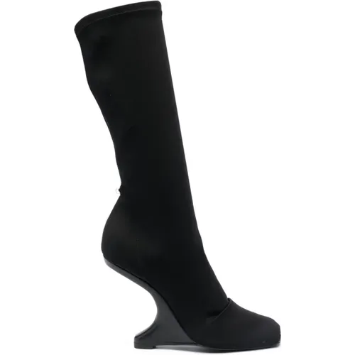 Elegant Neo Cantilever 11 Mid Calf Boot , female, Sizes: 5 UK, 6 1/2 UK, 3 1/2 UK - Rick Owens - Modalova