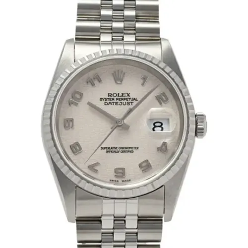 Pre-owned Stainless Steel watches , male, Sizes: ONE SIZE - Rolex Vintage - Modalova