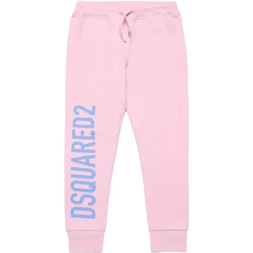 Kinder Baumwoll Eco Hose mit Logo - Dsquared2 - Modalova