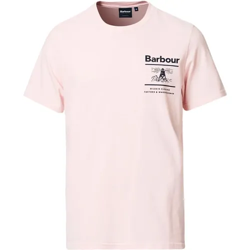 Maritimes Baumwoll-T-Shirt , Herren, Größe: XL - Barbour - Modalova