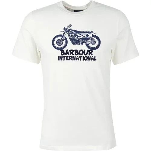 Method T-Shirt mit Motorradgrafik , Herren, Größe: XL - Barbour - Modalova