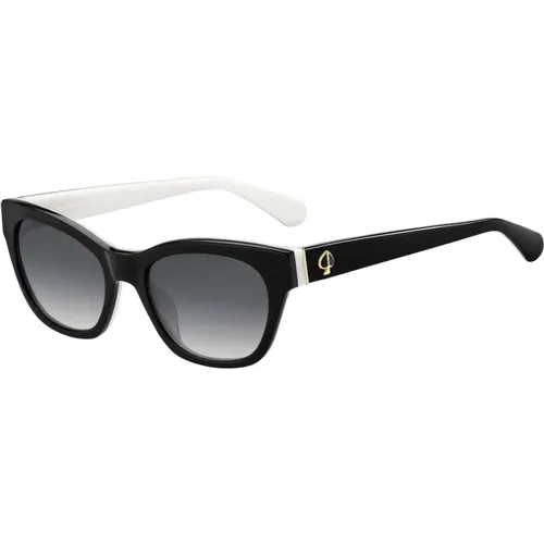 Schwarze/Dunkelgraue Sonnenbrille Jerri/S , Damen, Größe: 50 MM - Kate Spade - Modalova