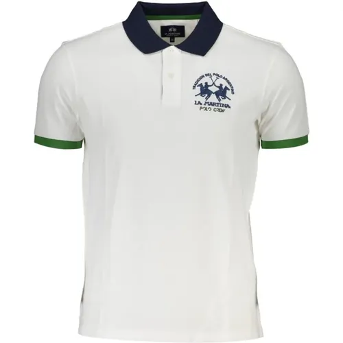 Elegant Cotton Polo with Contrasting Accents , male, Sizes: M, 2XL, L, XL - LA MARTINA - Modalova