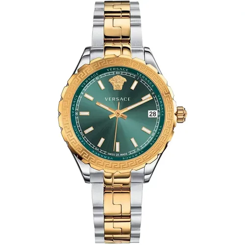 Green Lady Quartz Watch Stainless Steel , female, Sizes: ONE SIZE - Versace - Modalova