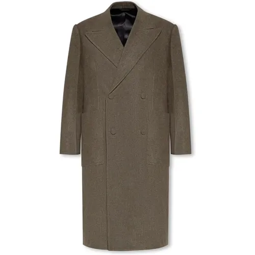 Wool double-breasted coat , male, Sizes: M - Givenchy - Modalova