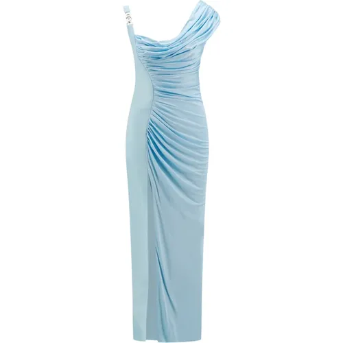 Viscose Drapery Dress , female, Sizes: S - Versace - Modalova