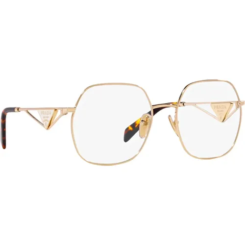 Stilvolle Brille Modell 59ZV,Goldene Optische Brille für den täglichen Gebrauch - Prada - Modalova