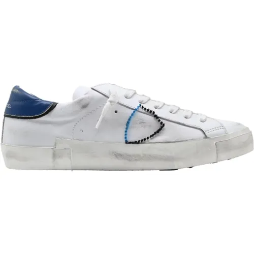 Low Top Sneakers with Embroidery Detail , male, Sizes: 7 UK - Philippe Model - Modalova