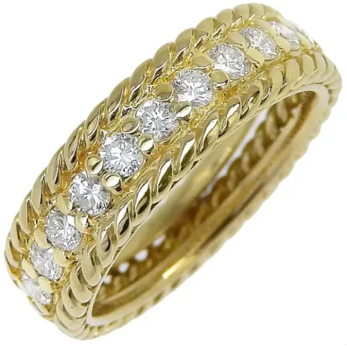 Pre-owned Gold rings , female, Sizes: ONE SIZE - Dior Vintage - Modalova