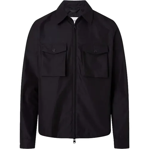 Lightweight Recycled Polyester Biker Jacket , male, Sizes: 2XL - Calvin Klein - Modalova