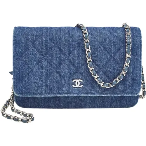 Pre-owned Denim wallets , female, Sizes: ONE SIZE - Chanel Vintage - Modalova