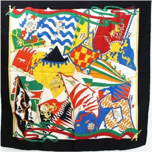 Pre-owned Silk scarves , female, Sizes: ONE SIZE - Gucci Vintage - Modalova