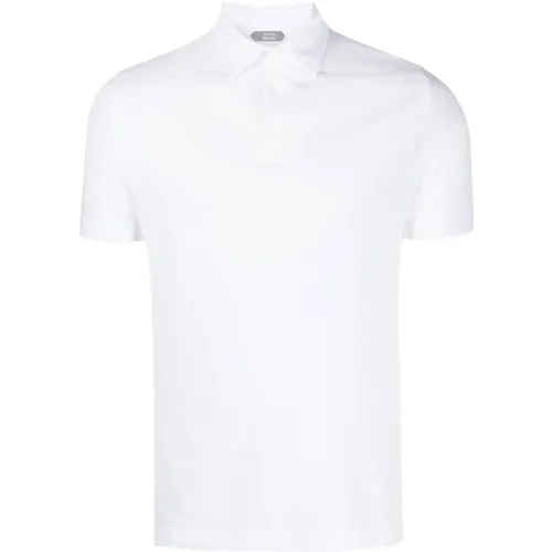 Weiße Polo T-Shirts und Polos - Zanone - Modalova