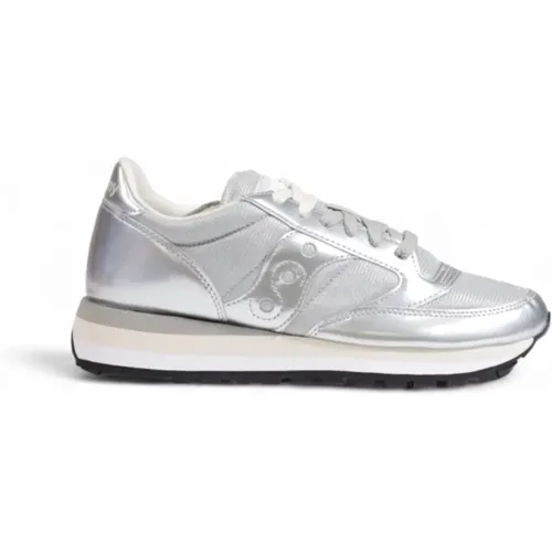 Sportliche Silberne Sneakers mit Gummisohle , Damen, Größe: 40 EU - Saucony - Modalova