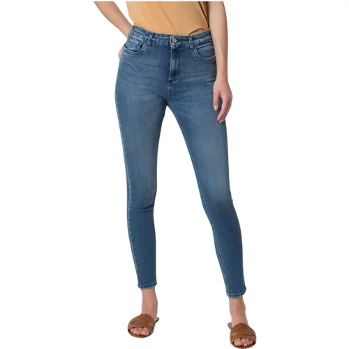 Blaue Skinny Jeans Mittlere Waschung - Kocca - Modalova
